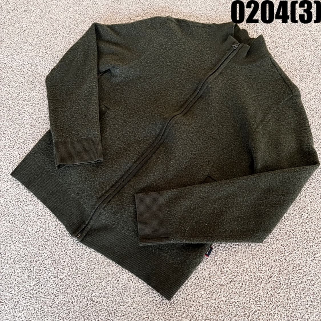 [105] 빈폴 딥그린 니트 집업 가디건 0204(3) 상품이미지1