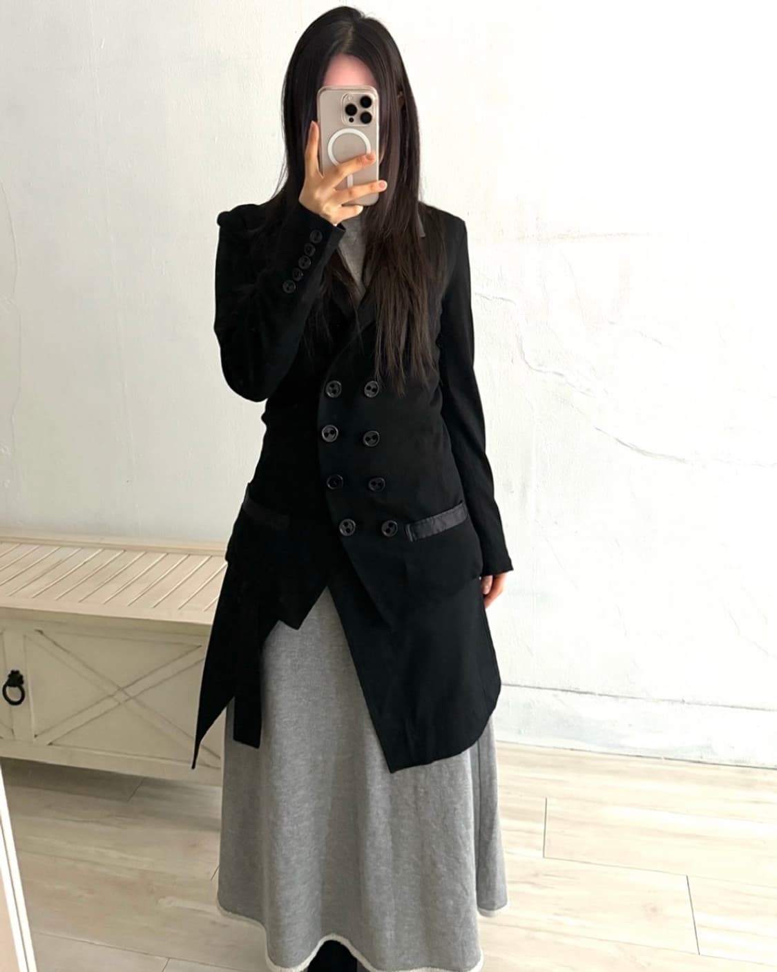 Black Dubble Button Jacket 상품이미지3