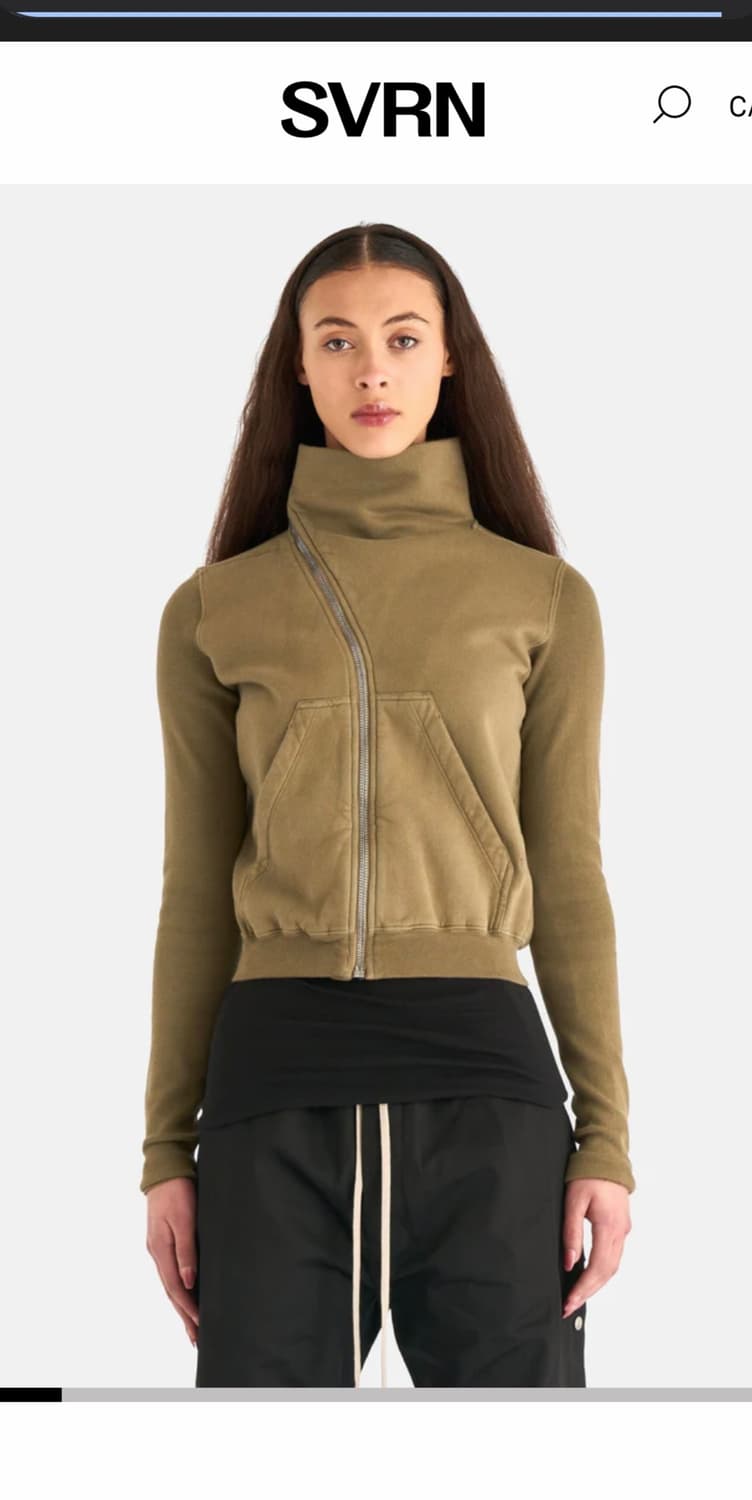 릭오웬스 퍼넬넥 집업 스웻셔츠 마운틴 후드집업 상품이미지1