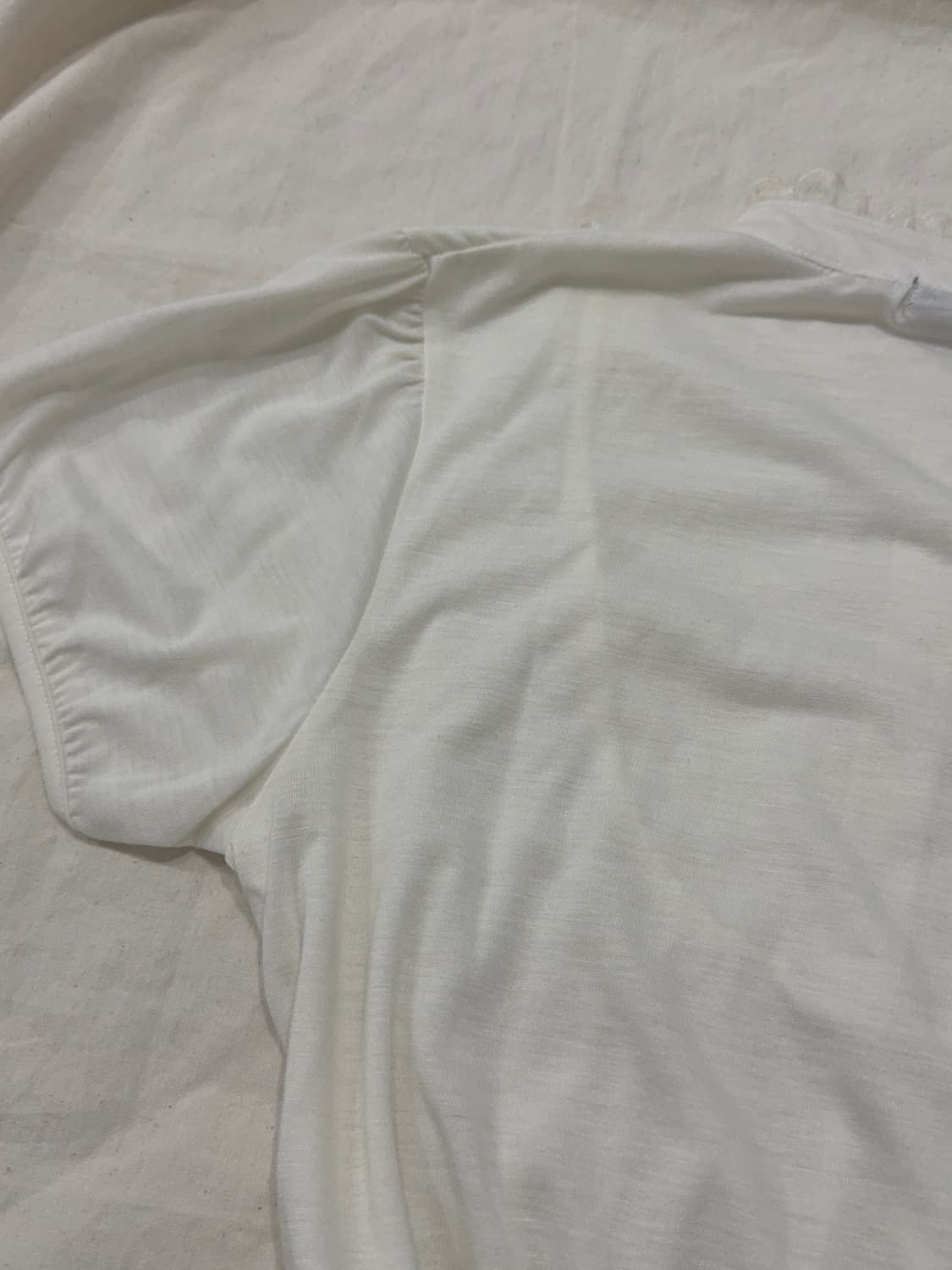 아이보리 공겜여주 러블리 긱시크 반팔 블라우스 탑 상품이미지6