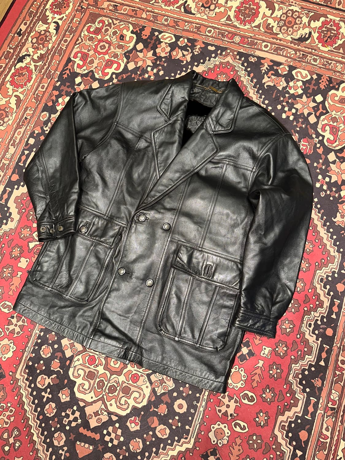 ( XL-2XL ) 가죽카코트 가죽자켓 레더자켓 워크웨어 아메카지 빈티지 상품이미지5