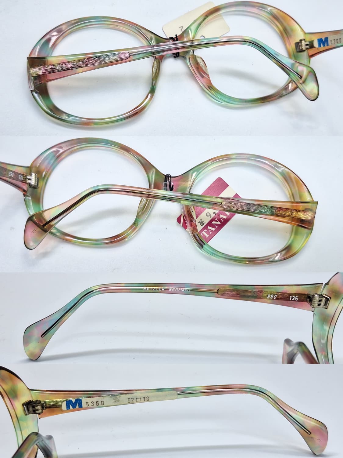 80s 독일제 빈티지 데드스톡/METZLER M5360 안경테 50mm 상품이미지7