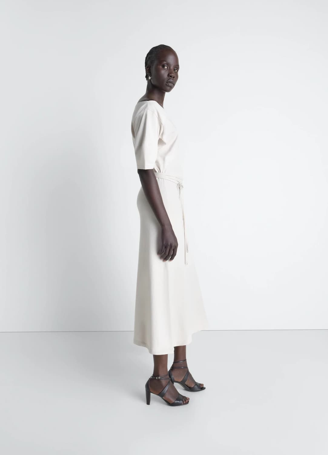 [XS,S]르메르 26ss 오프숄더 저지 드레스/펄 상품이미지3