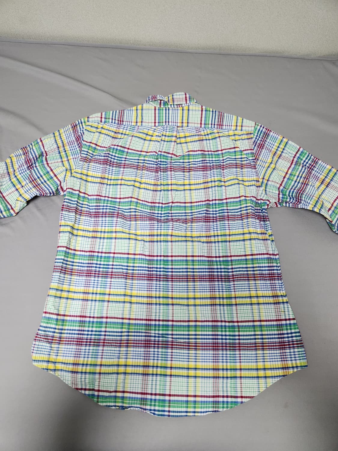 폴로 랄프로렌 커스텀핏 마드라스 체크 셔츠 L 상품이미지3