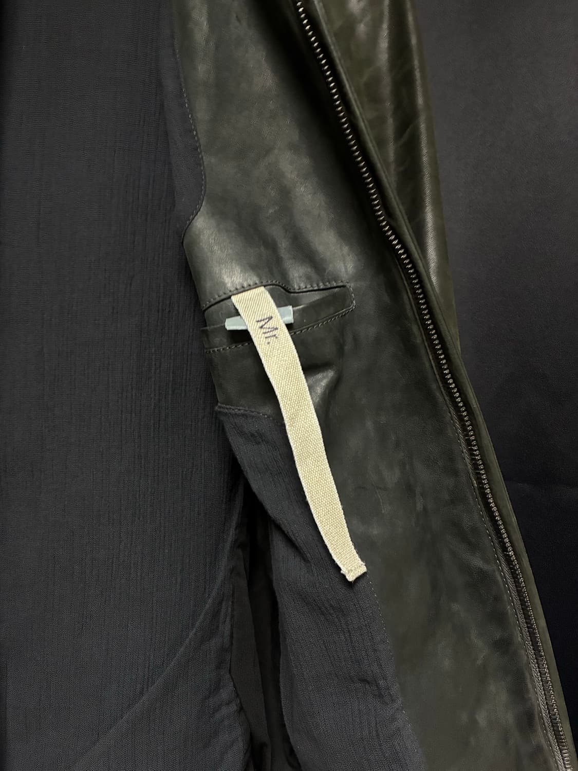 H Leather Jacket D.Grey 상품이미지8