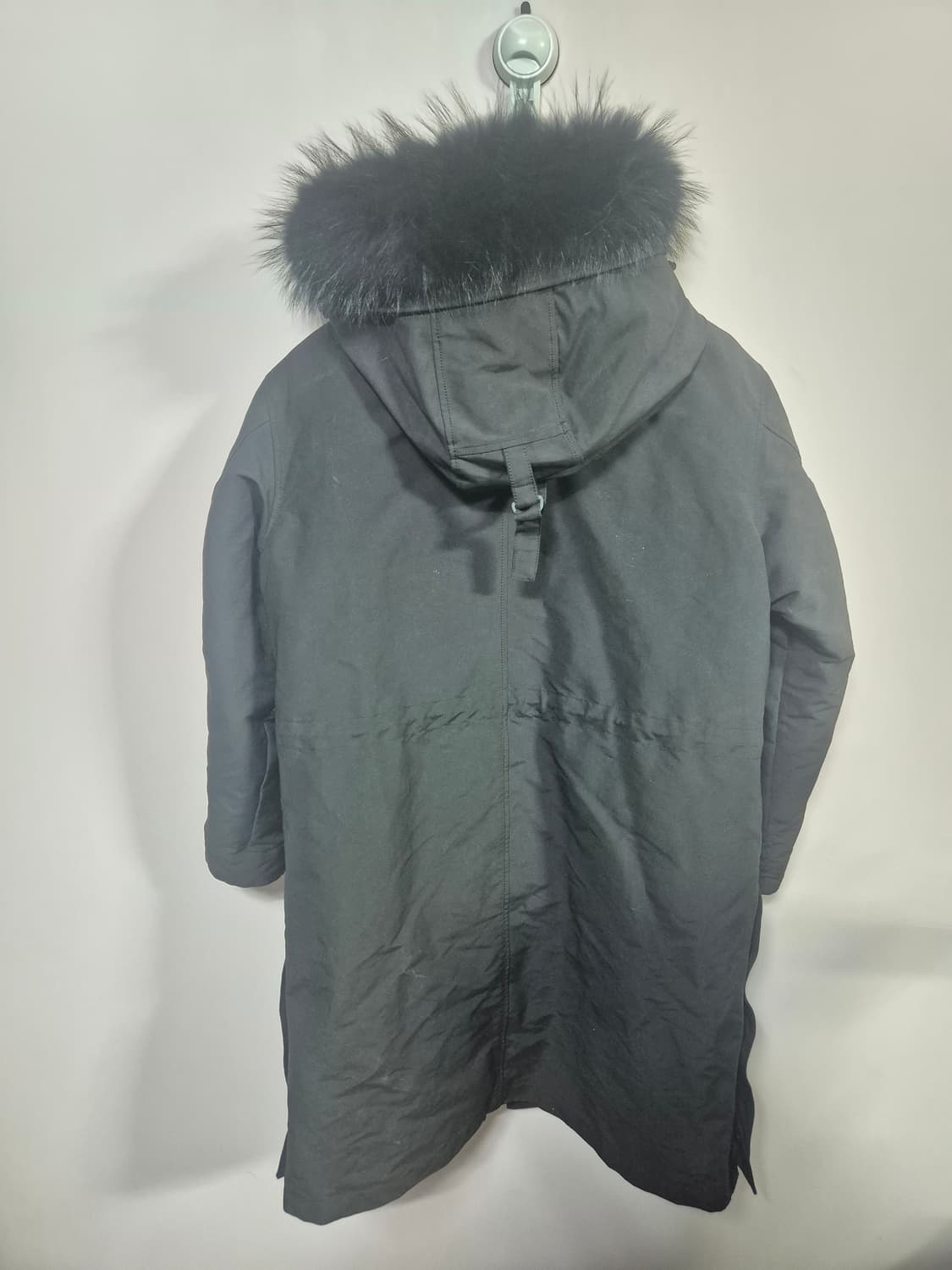 T.I FOR MEN 티아이포맨 블랙 후드 롱 블랙 패딩 상품이미지3