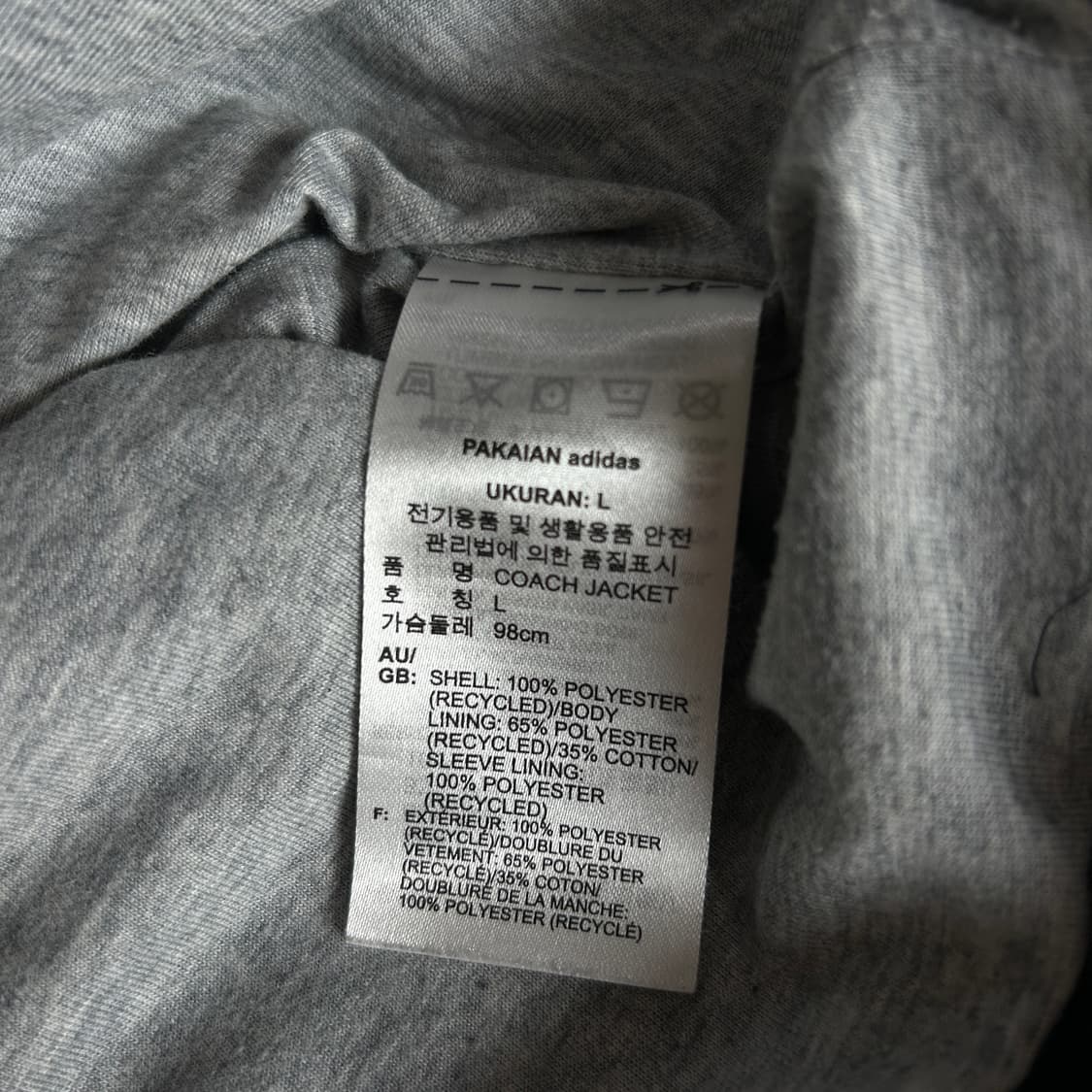 아디다스 삼선 코치 자켓 블랙 L 상품이미지3