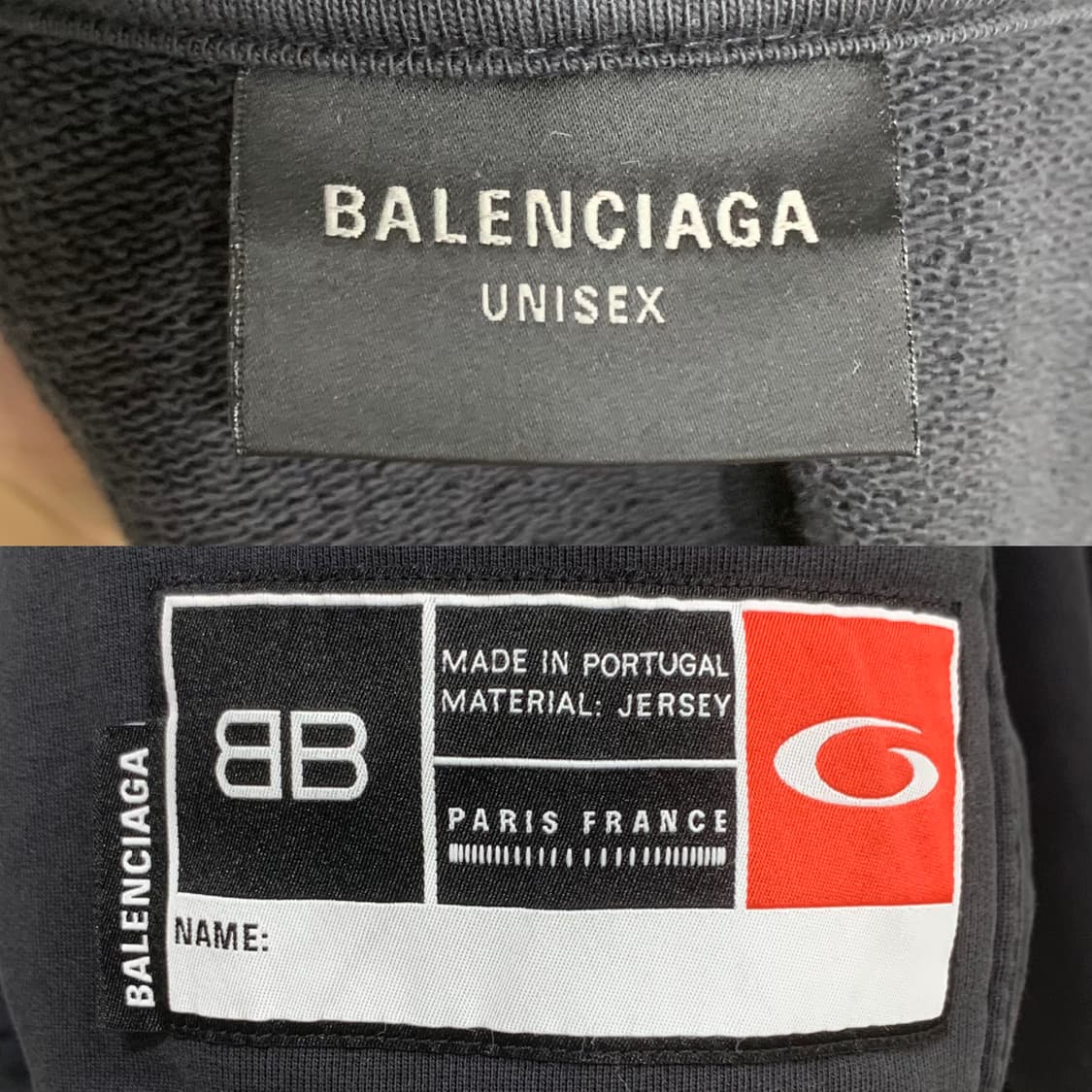 [S]발렌시아가 바스켓볼 후드티셔츠 블랙 상품이미지5