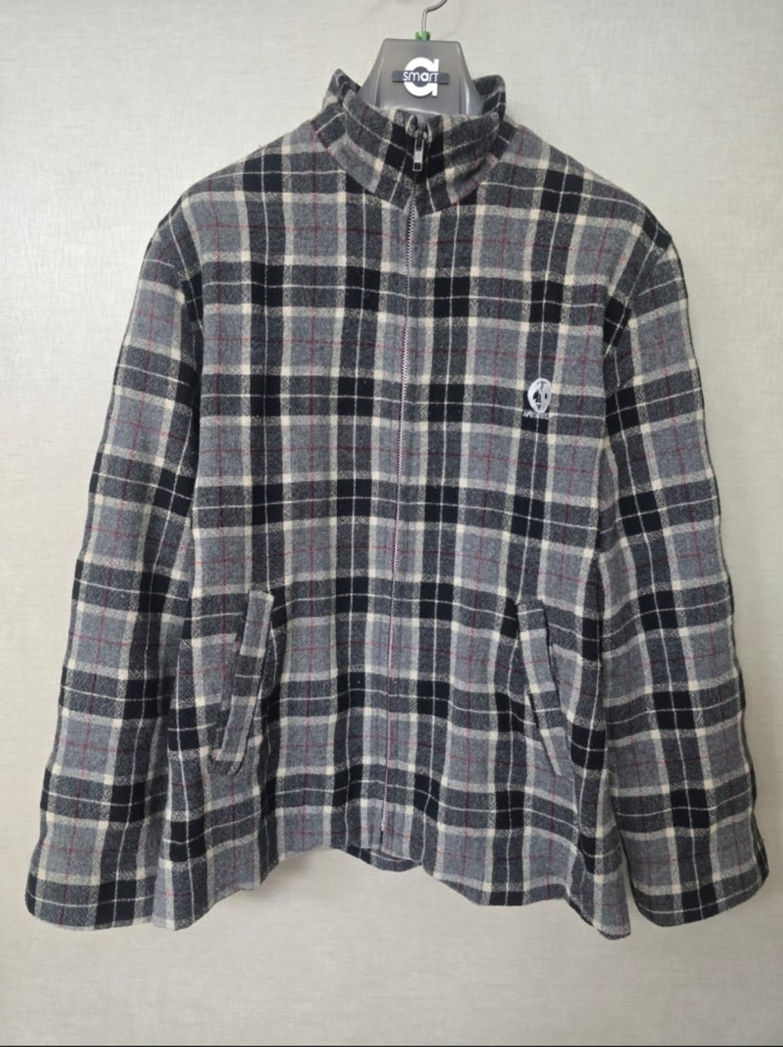 A bathing ape (Bape) ape general 체크 울 자켓 상품이미지1