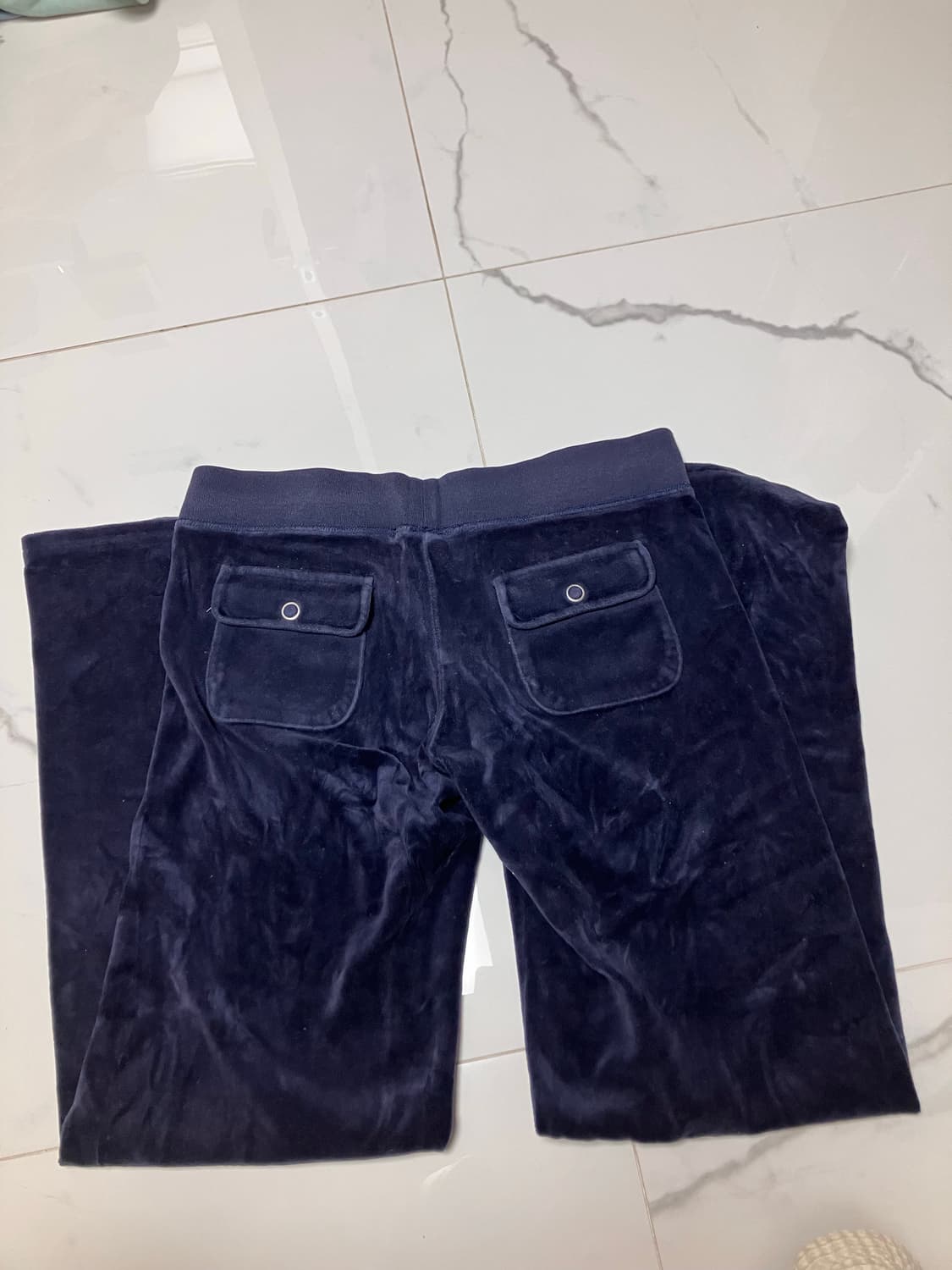 쥬시 꾸뛰르 벨루어 팬츠 바지 S 플립 포켓 상품이미지2