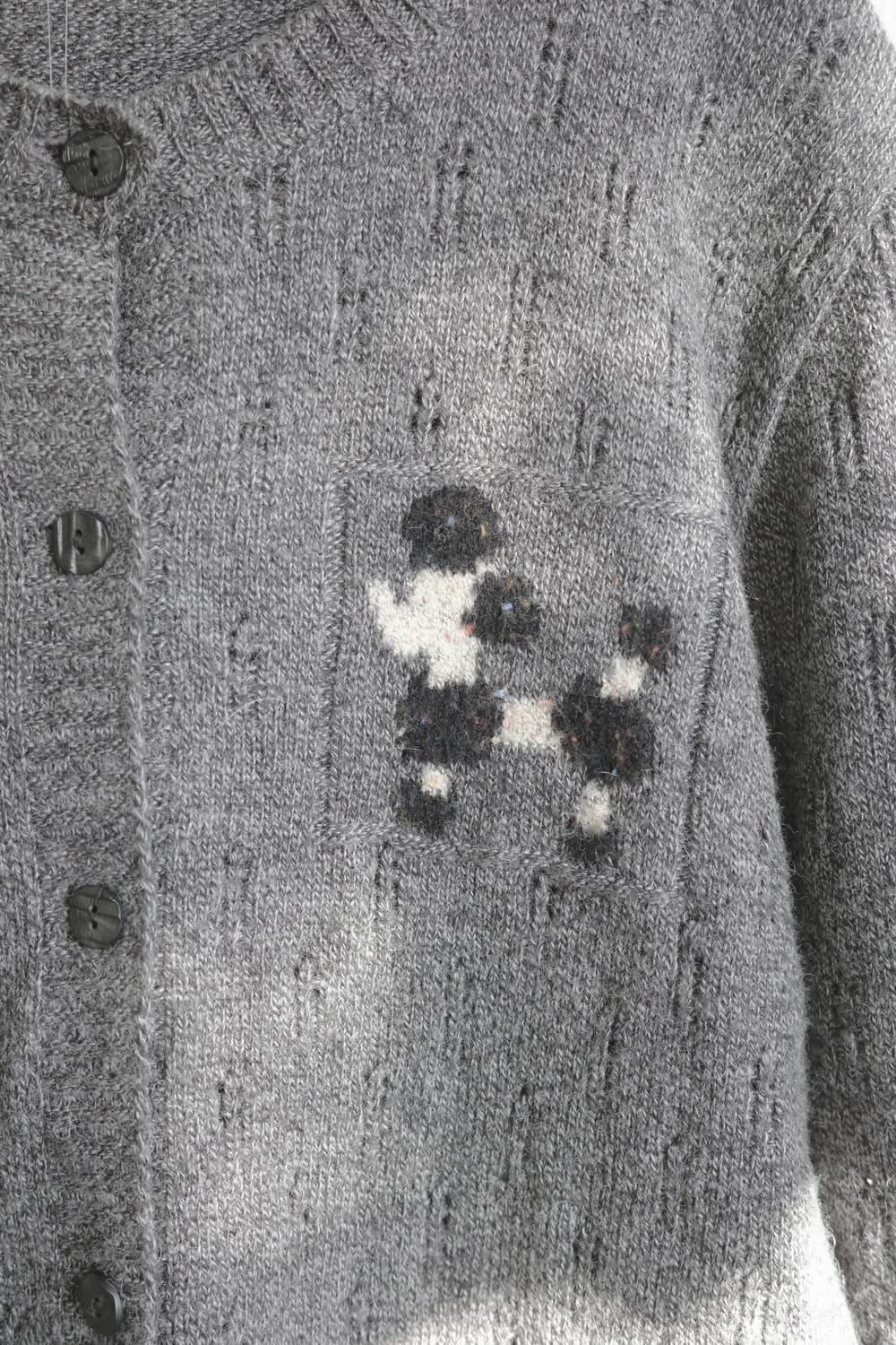 Dog punching cardigan 상품이미지2