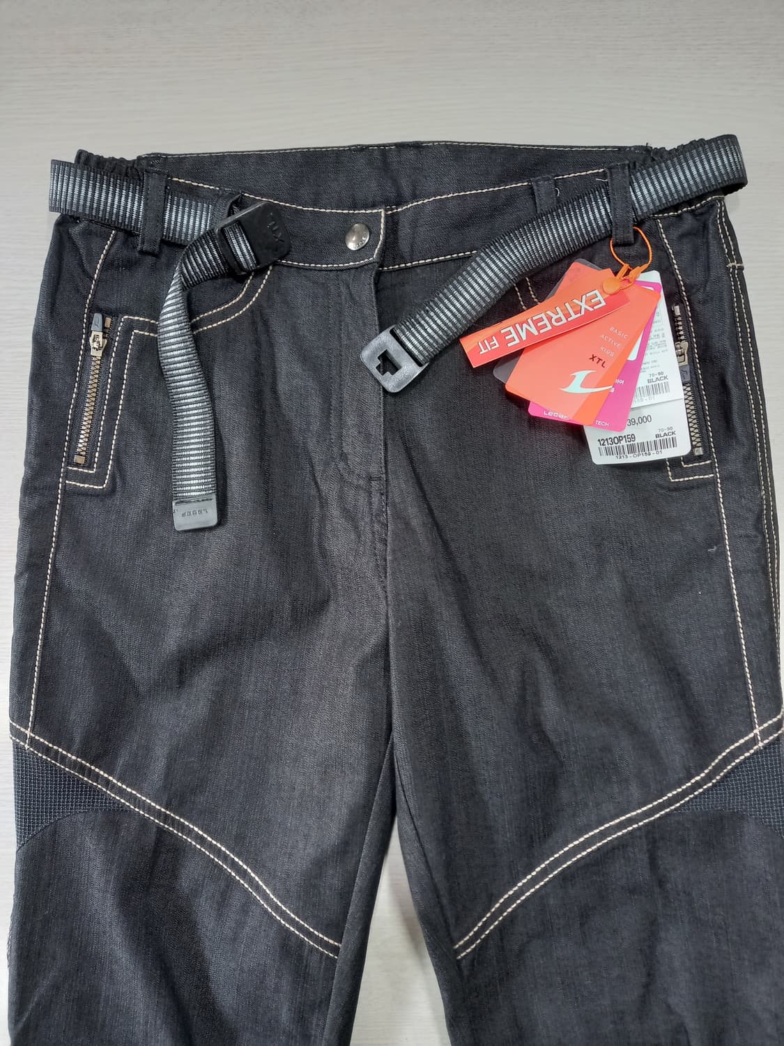 26 새상품 Lecaf 봄여름용 스판 등산바지 블랙 26-607 상품이미지3