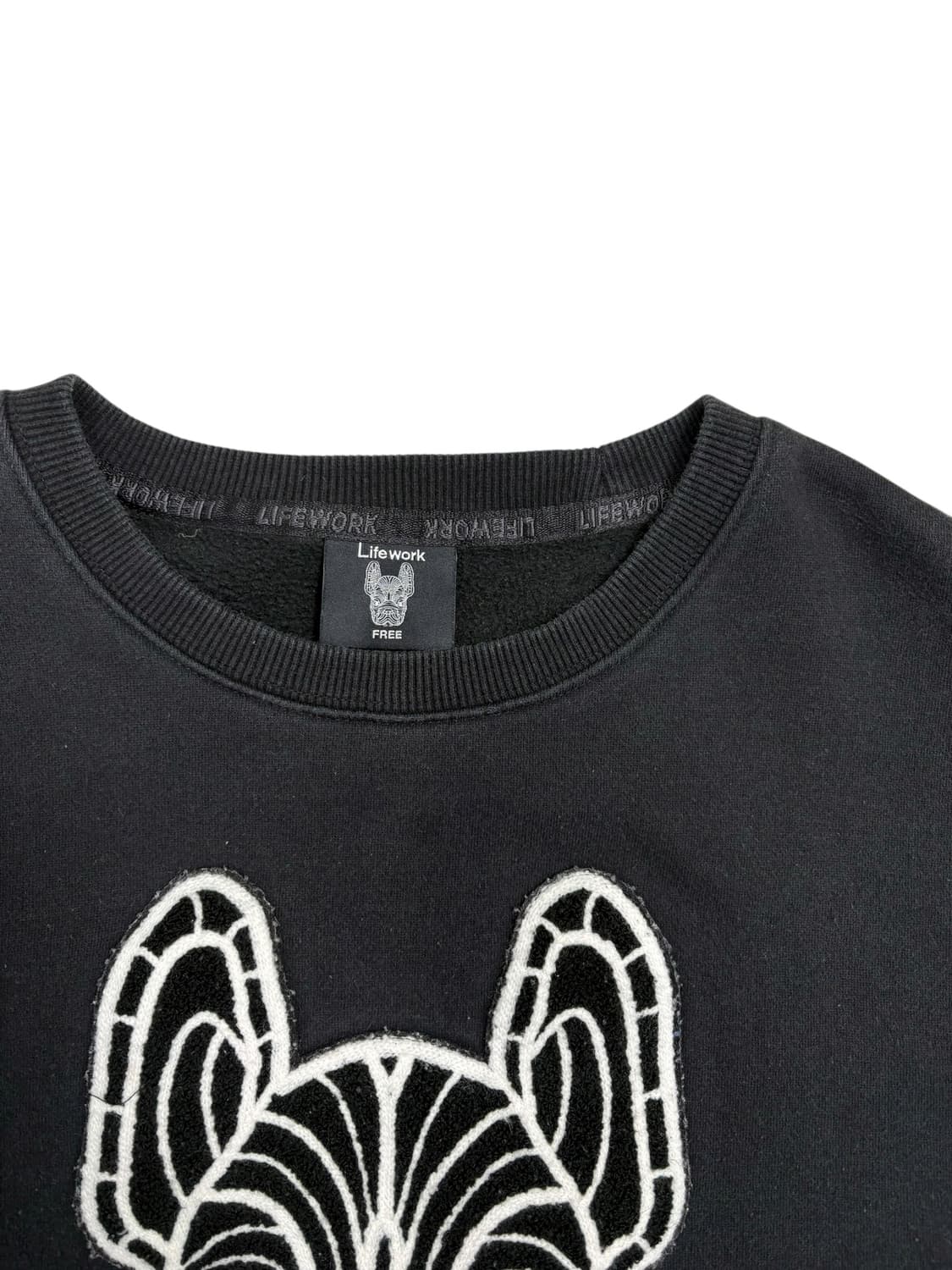 라이프워크 맨투맨 블랙 상품이미지4