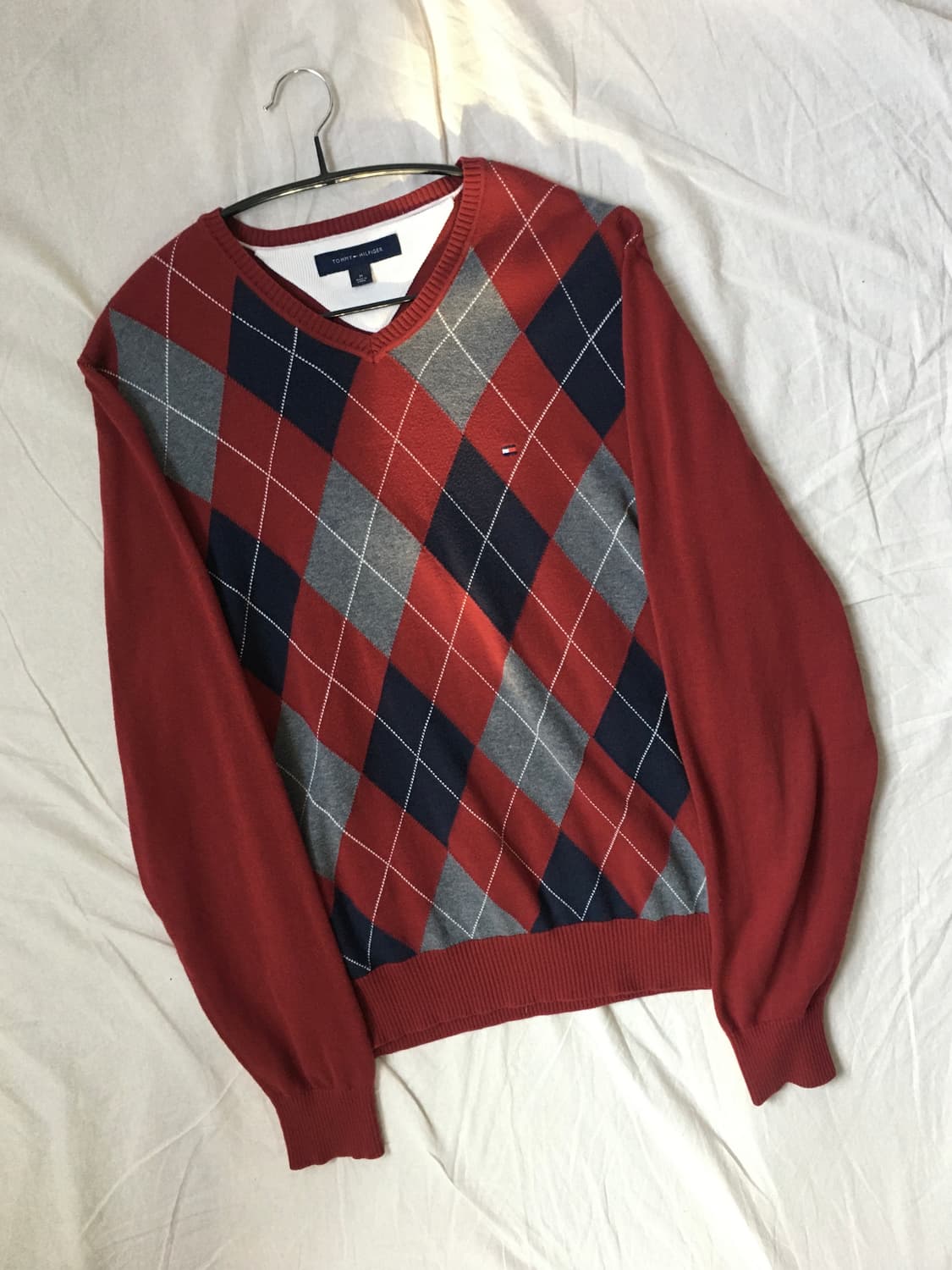 타미힐피거 아가일패턴 니트 상품이미지3