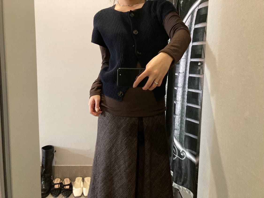 마시모 두띠 네이비 니트 베스트 상품이미지2