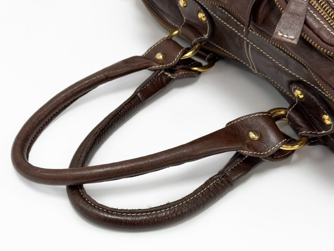 Made in Italy Guia's 멀티 포켓 레더 숄더백 상품이미지5