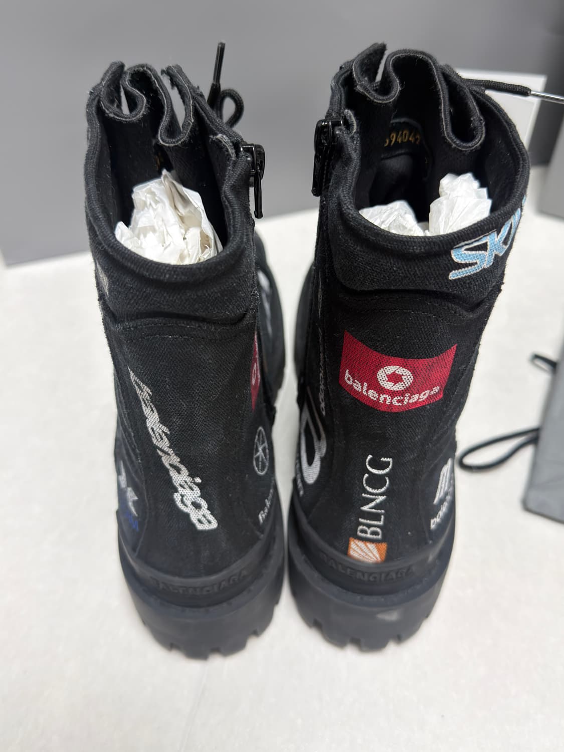 [새상품, 43] 발렌시아가 컴뱃 스트라이크 부츠 상품이미지3