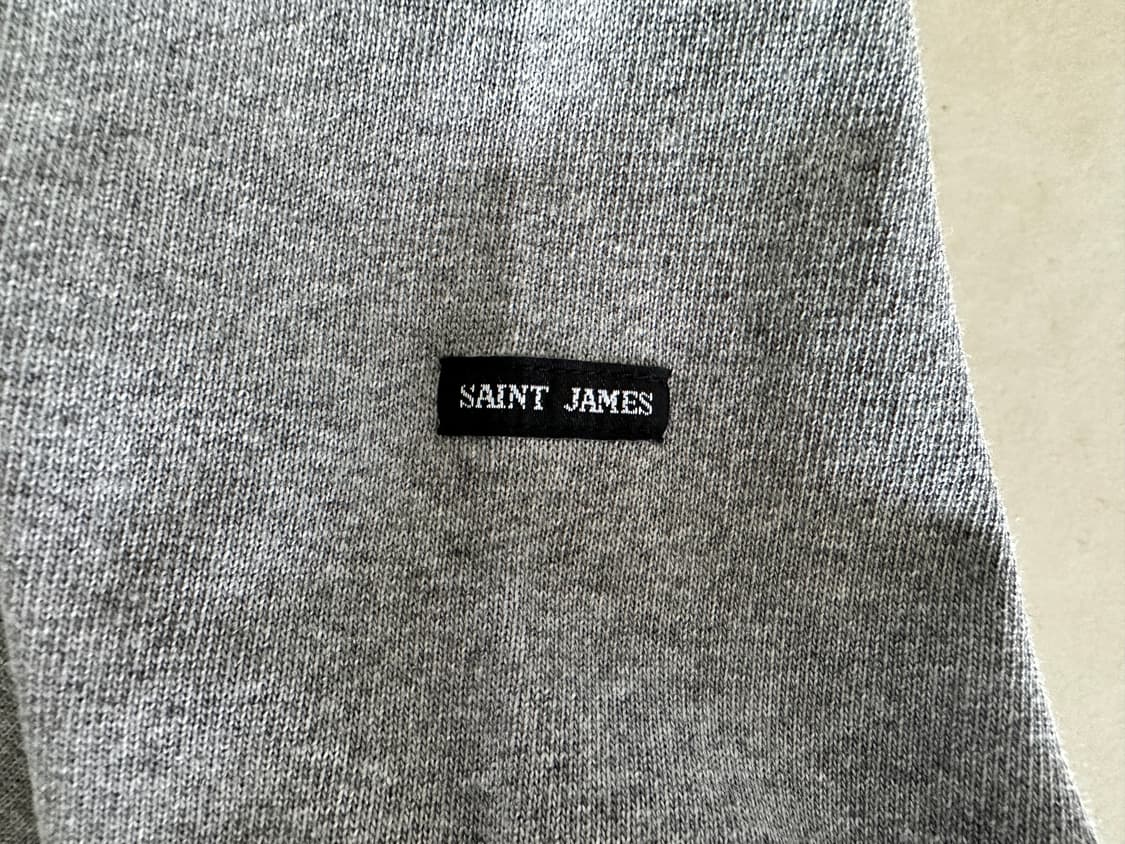 세인트제임스 길도 엘보우 패치 긴팔 티셔츠 그레이 상품이미지5
