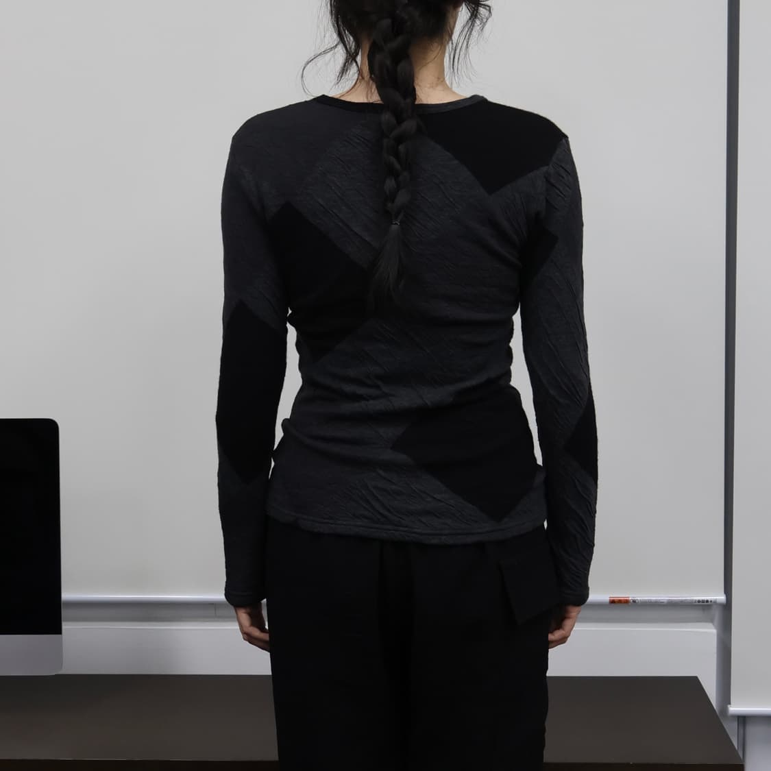 Gomme crinkle long sleeve top 상품이미지2