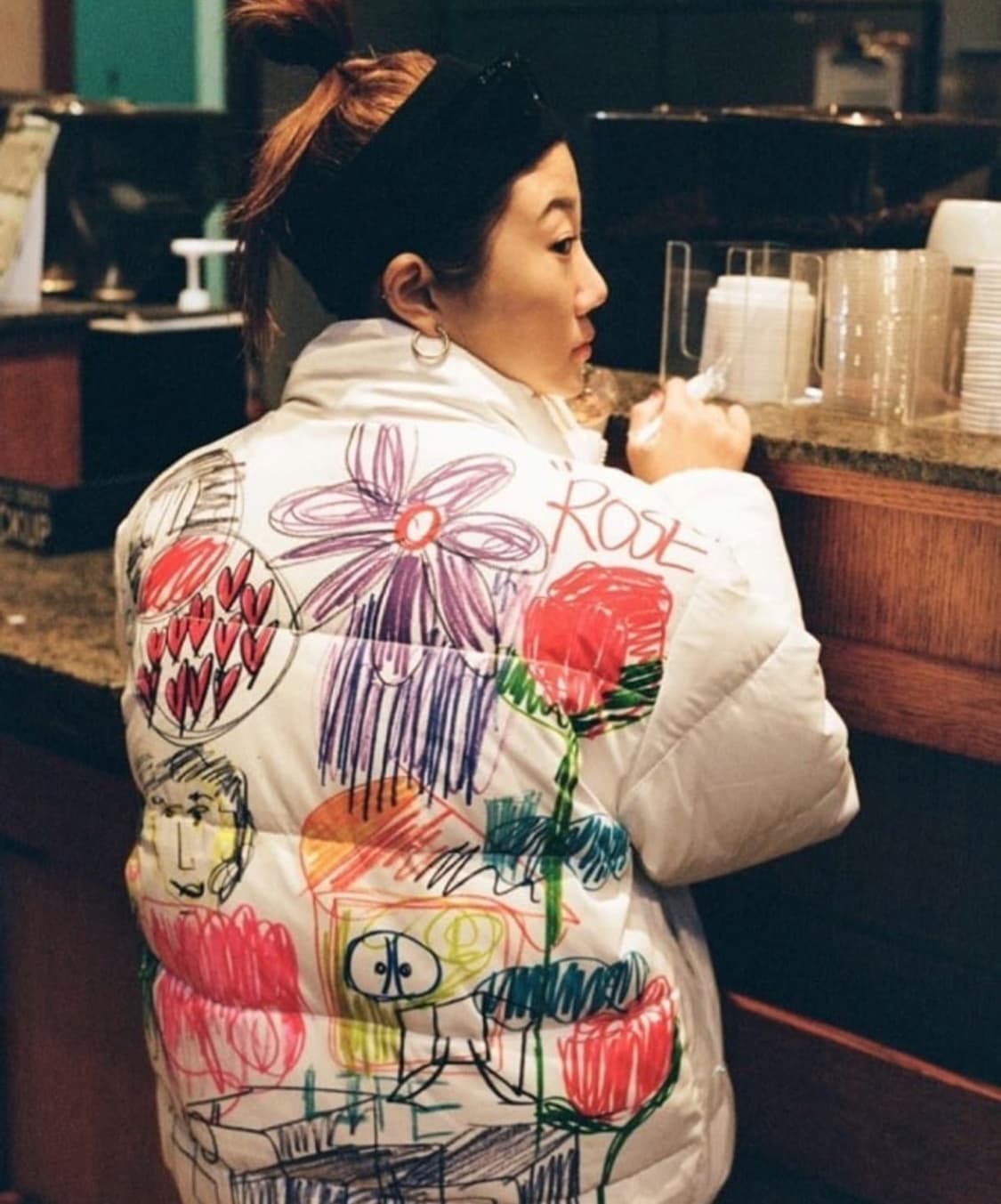 마뗑킴 X 더뮤지엄비지터 콜라보 패딩 상품이미지4