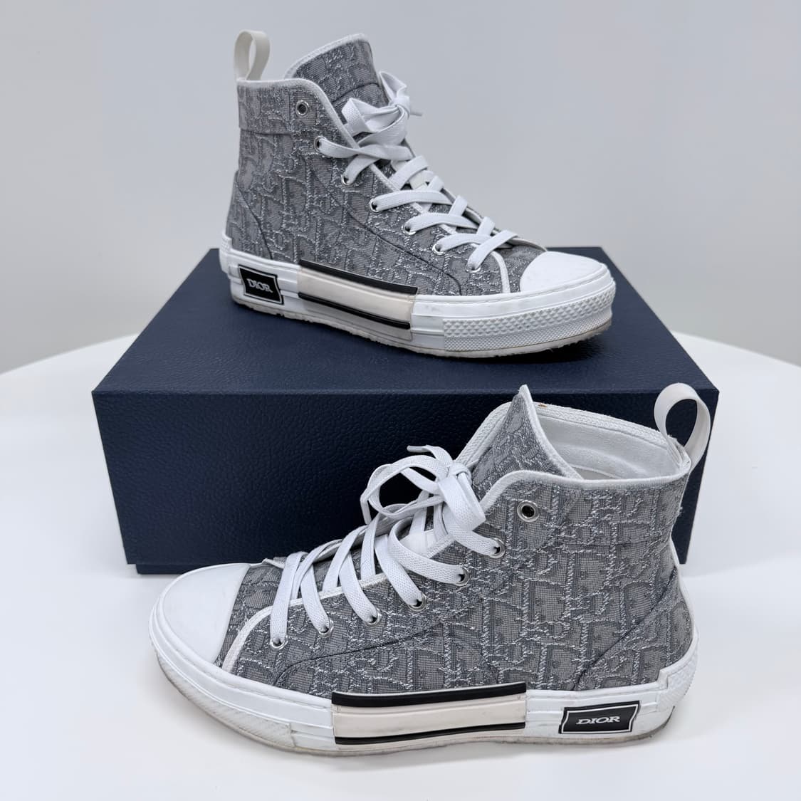 [A급/250] 디올 오블리크 B23 루테늄 하이탑 스니커즈 상품이미지2