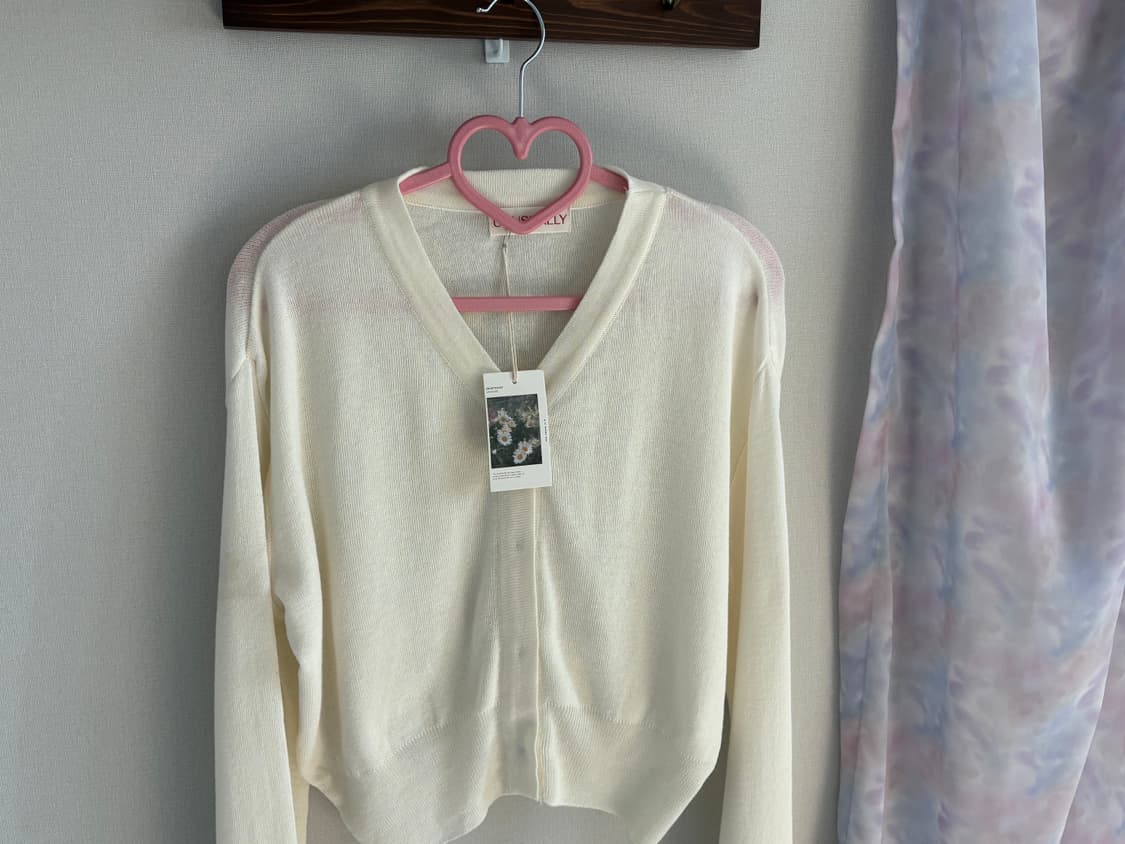 화이트 카디건 상품이미지2