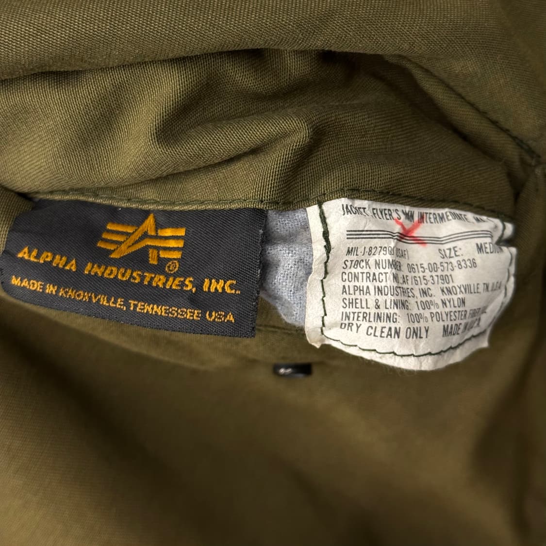 90s 알파 인더스트리 리버시블 플라이트 MA1 밀리터리 봄버 자켓 상품이미지9
