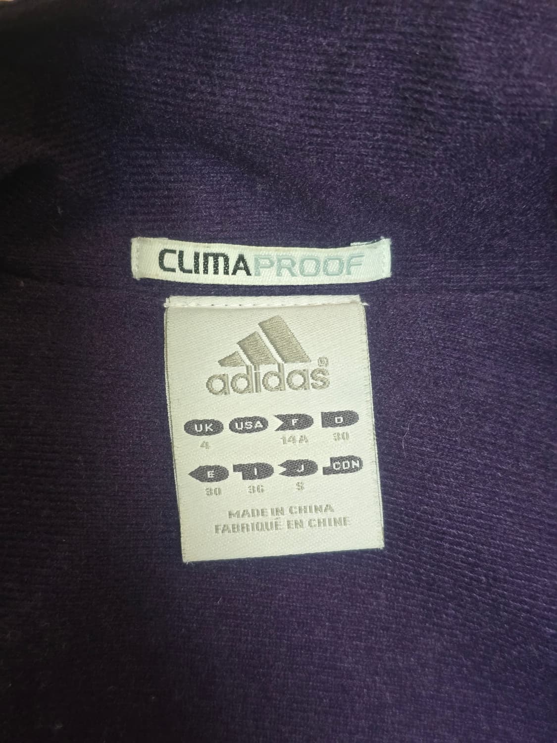 아디다스 도트 땡땡이 퍼플 바람막이 자켓 S 상품이미지7