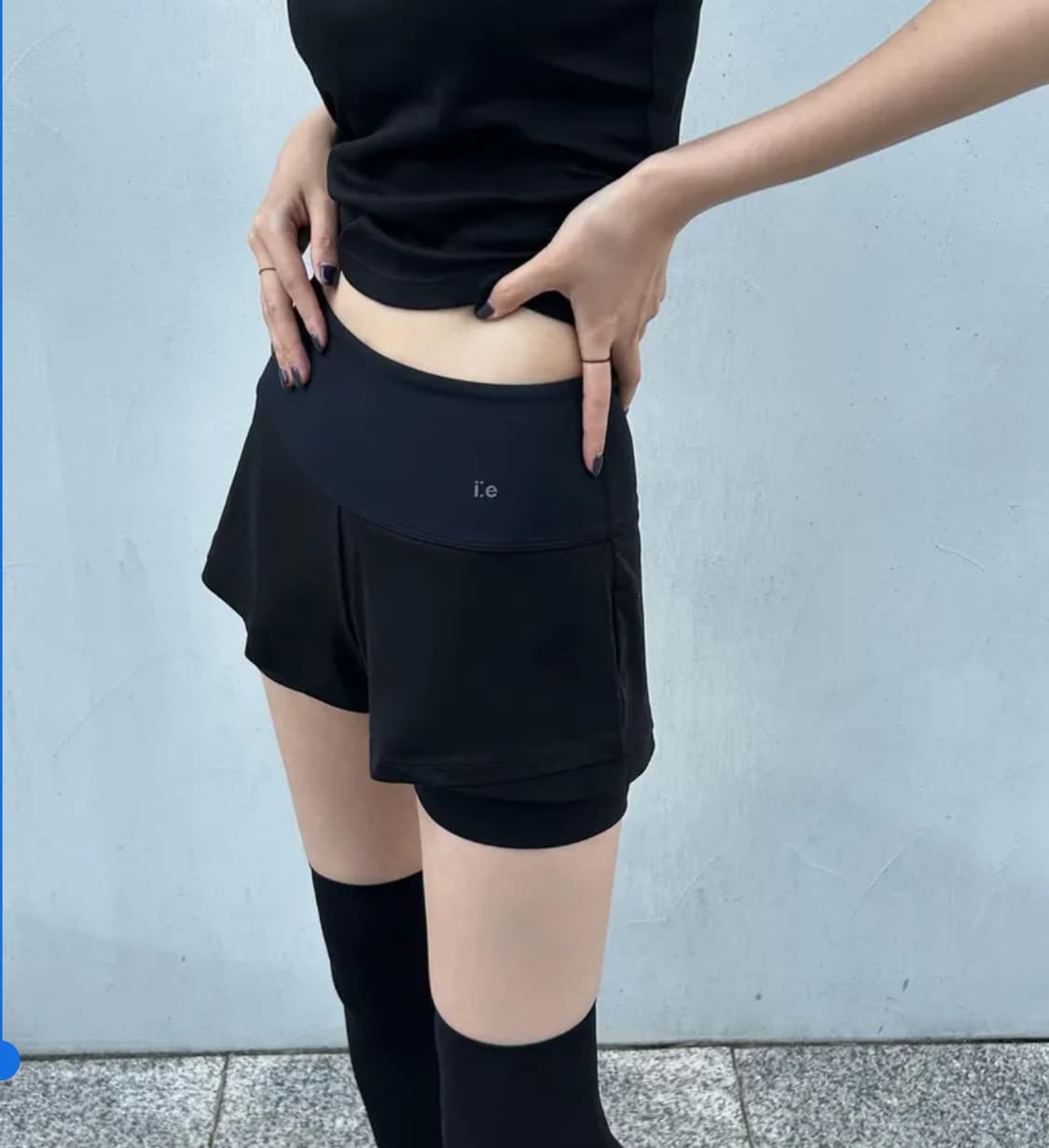 오호스 쇼츠 팬츠 i:e Gel Short 01 블랙  상품이미지3