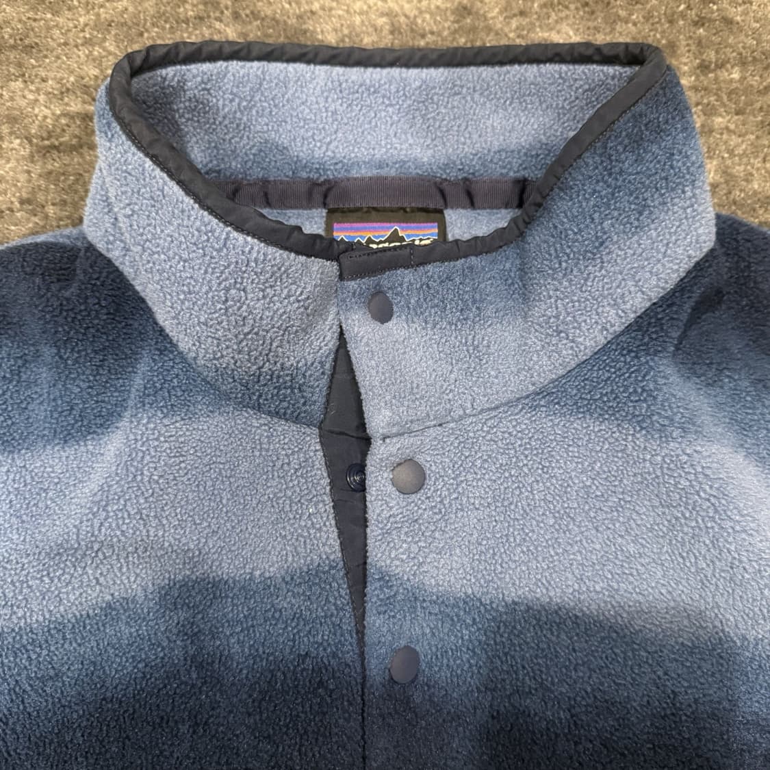 10s 파타고니아 신칠라 스냅-T 블루스트라이프/네이비 상품이미지4