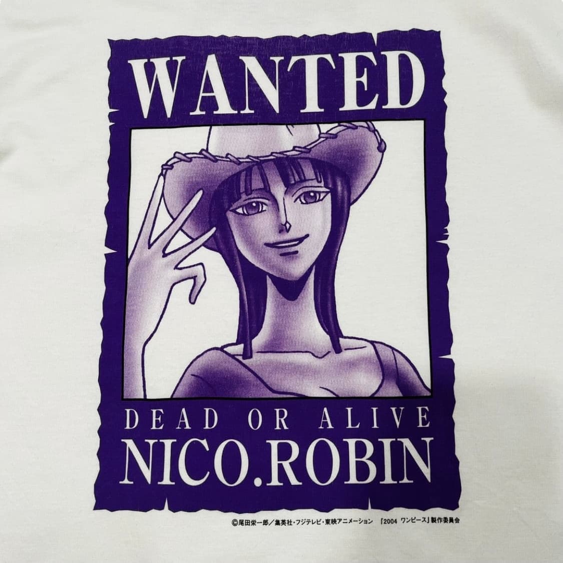 원피스 2004s 니코 로빈 현상금 포스터 레어 빈티지 티셔츠 상품이미지5