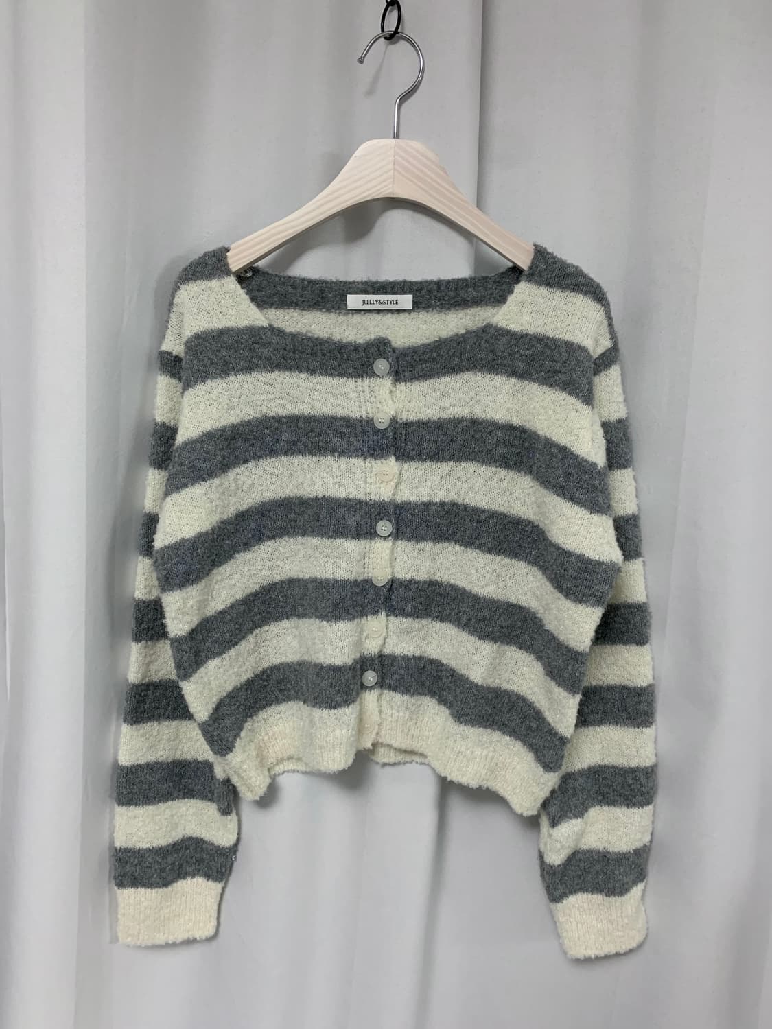 부클 단가라 가디건 상품이미지2