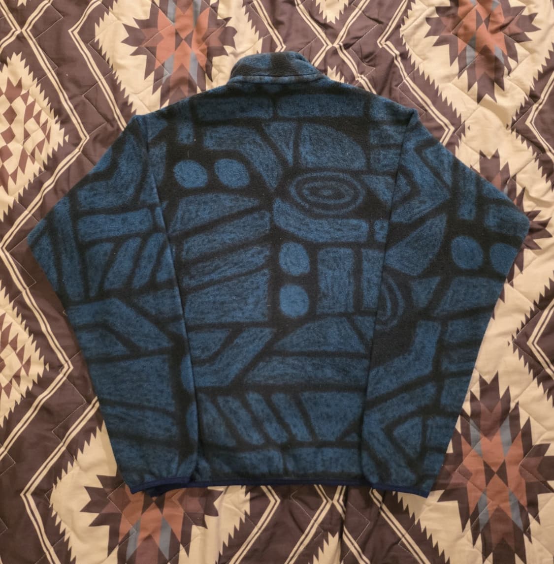 15FW 파타고니아 신칠라 스냅T 블루 지오메트릭 패턴 상품이미지5