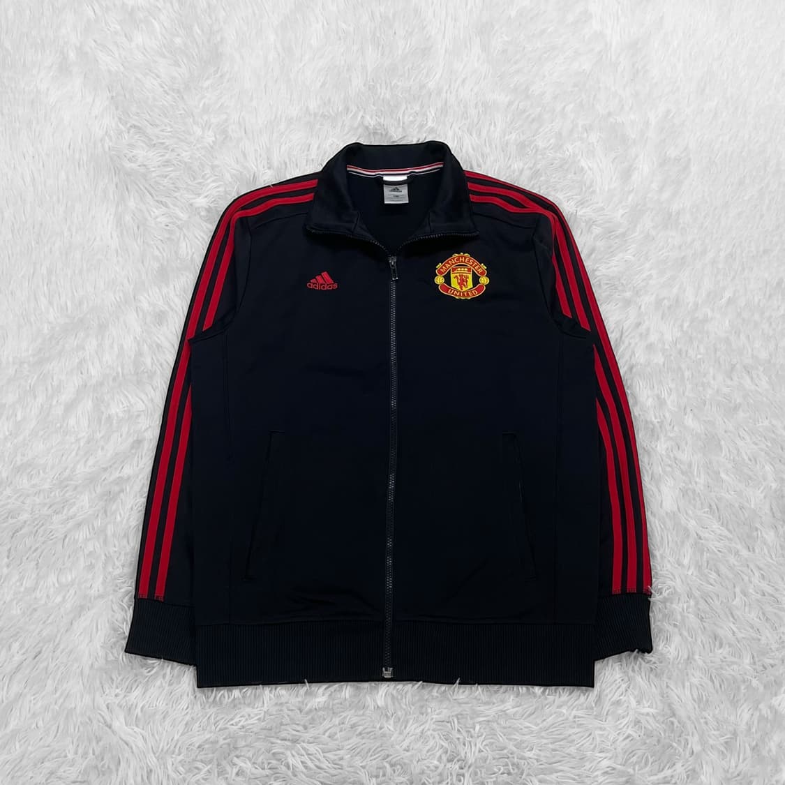 아디다스 맨체스터유나이티드 트랙탑 져지 블랙 레드 상품이미지2