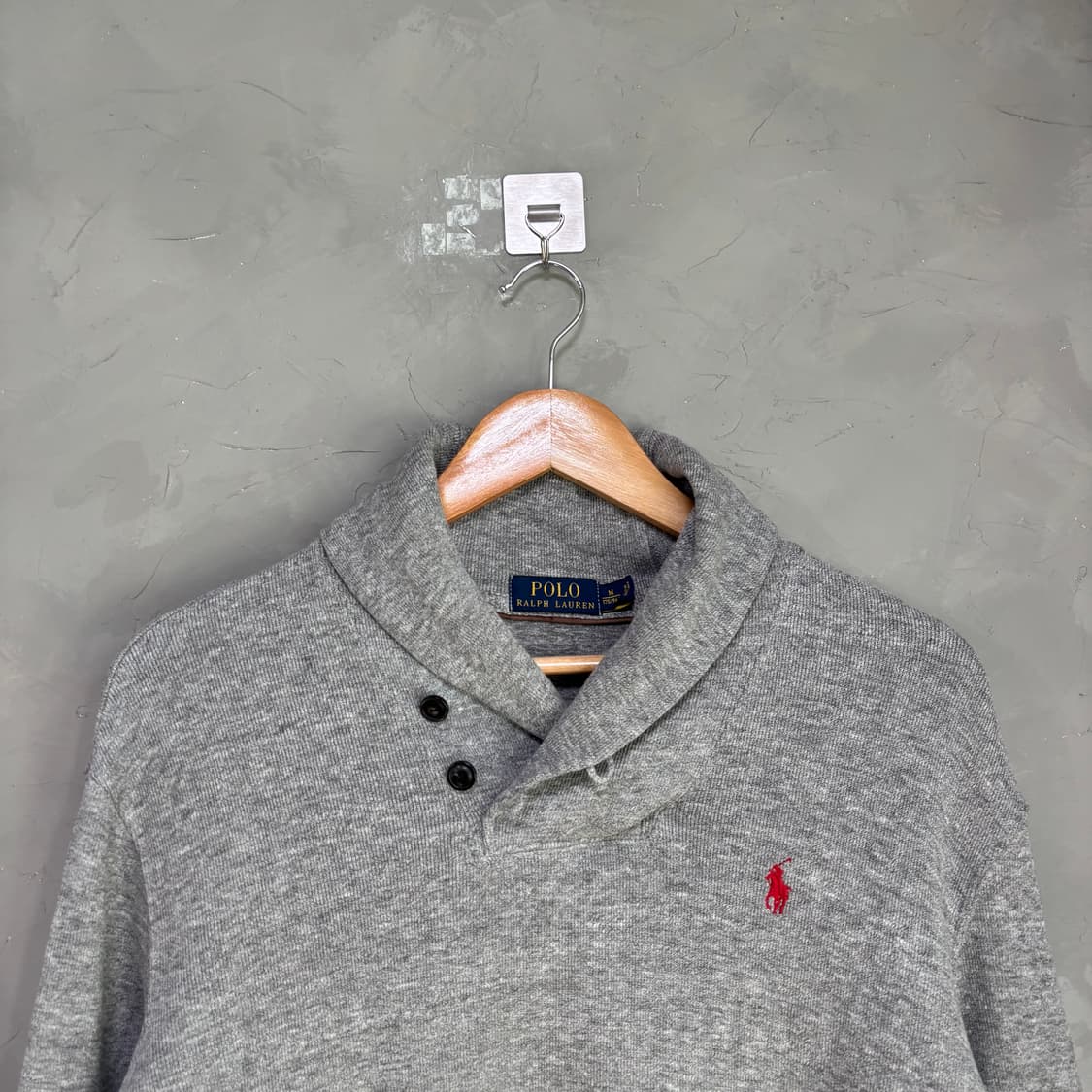 폴로 랄프로렌 숄카라 니트 그레이 상품이미지2