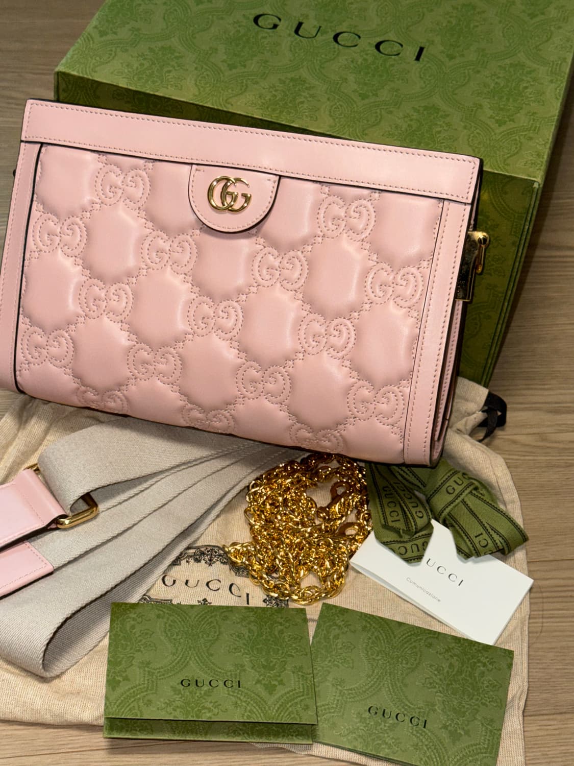 [구찌] GG 마틀라세 스몰 백 핑크 상품이미지2