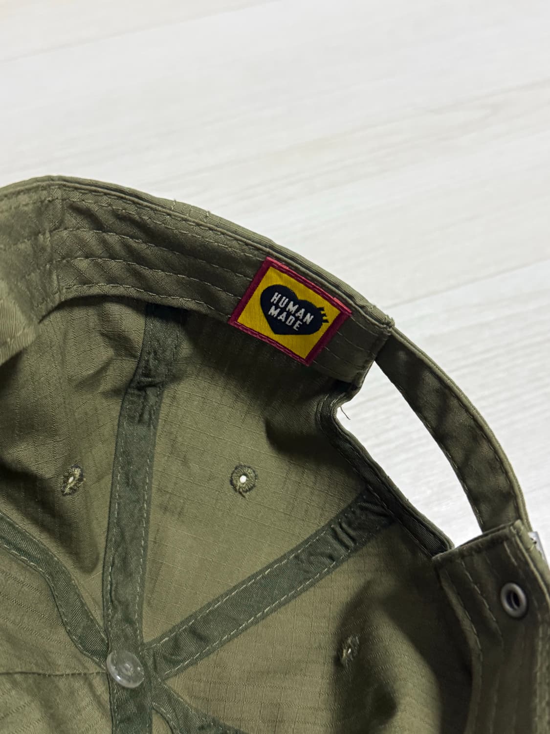 휴먼메이드 립스탑 캡 카키 상품이미지6