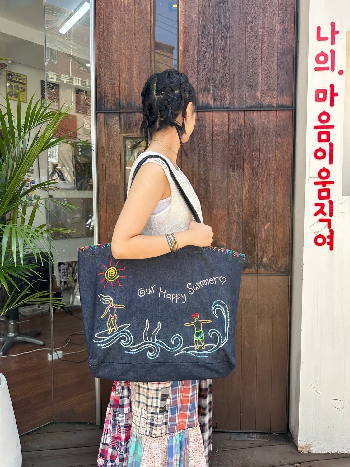 아페쎄 다니엘라 토트백 ‘핸드쏘잉 커스텀’ 상품이미지10