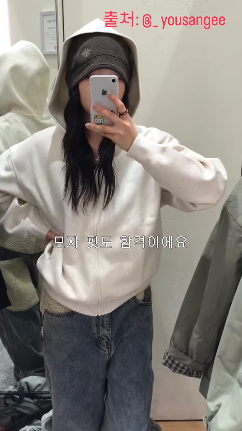 유니클로 스웨트오버사이즈풀집파카 상품이미지3