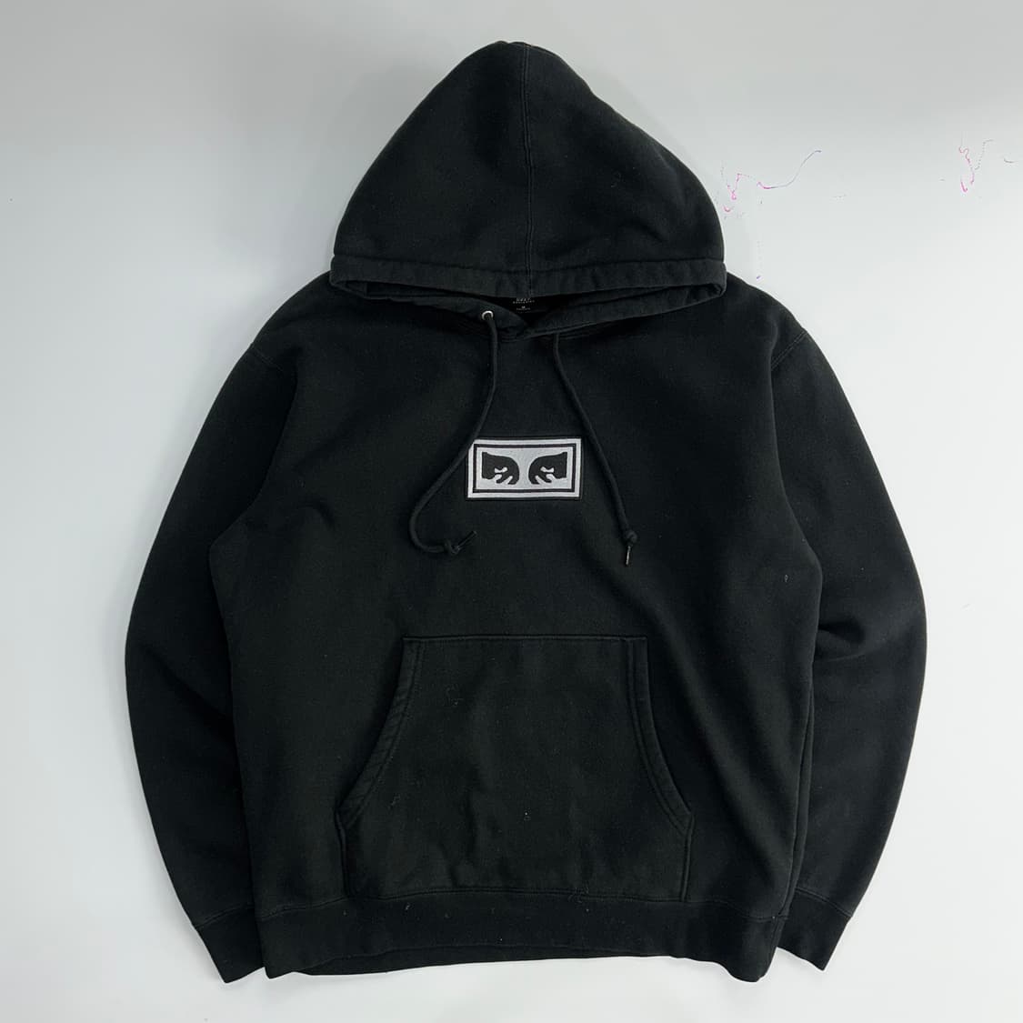 Obey 오베이 스몰로고 블랙 후드티 상품이미지3