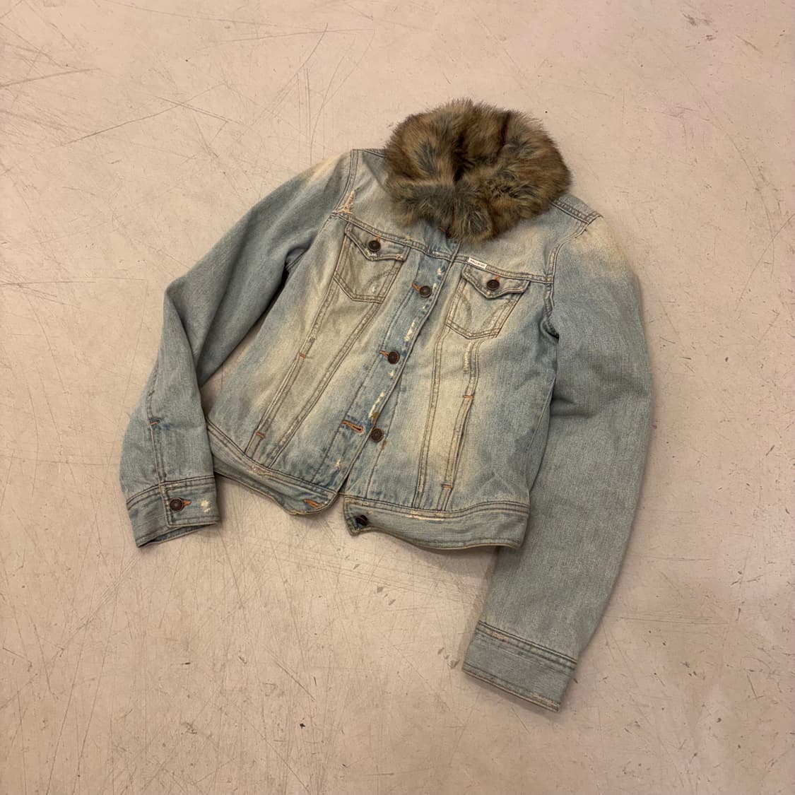 홀리스터 서프 컴퍼니 퍼 데님 자켓 상품이미지1