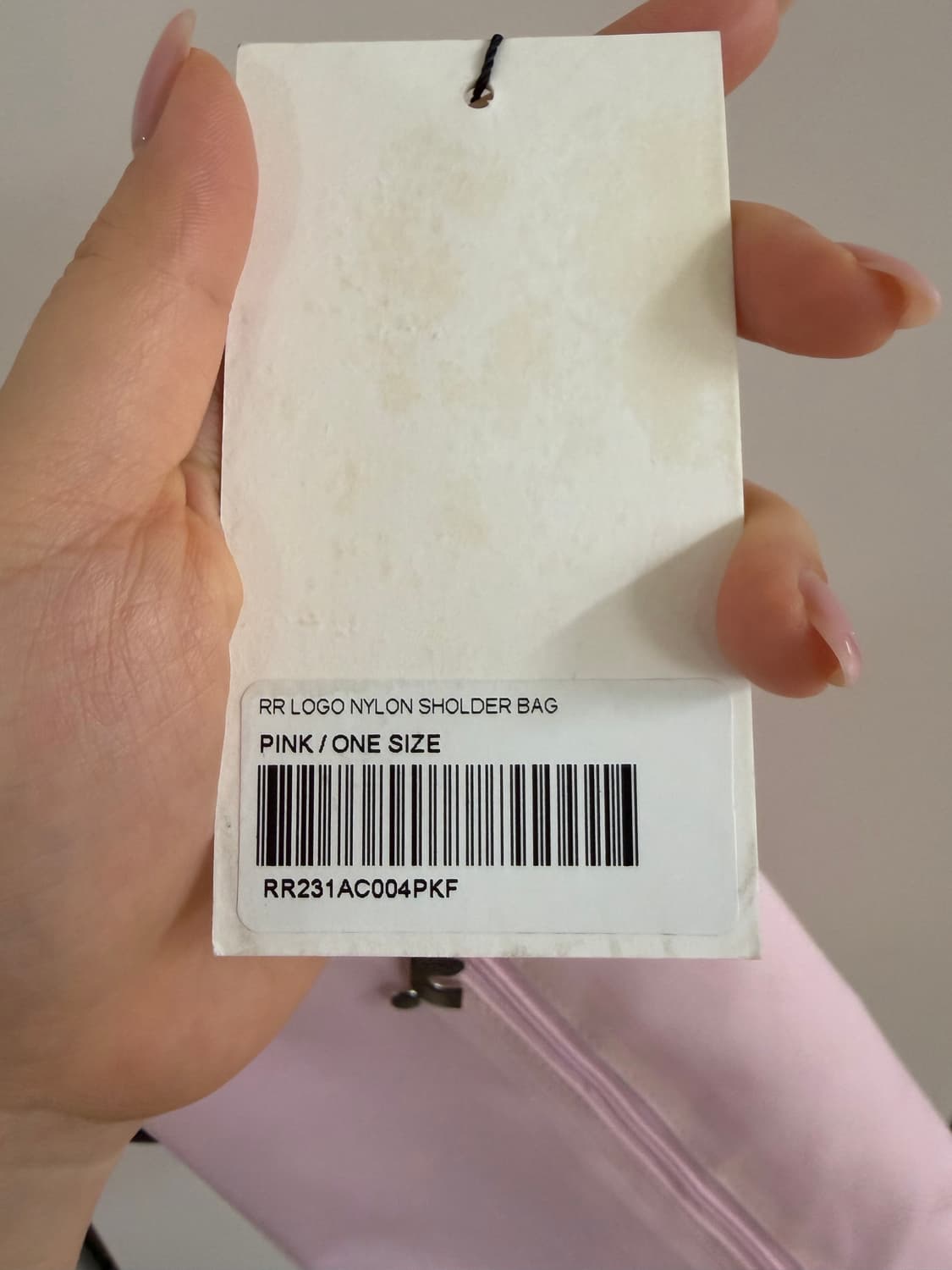 레스트앤레크레이션 핑크 나일론 숄더백 (새제품) 상품이미지5