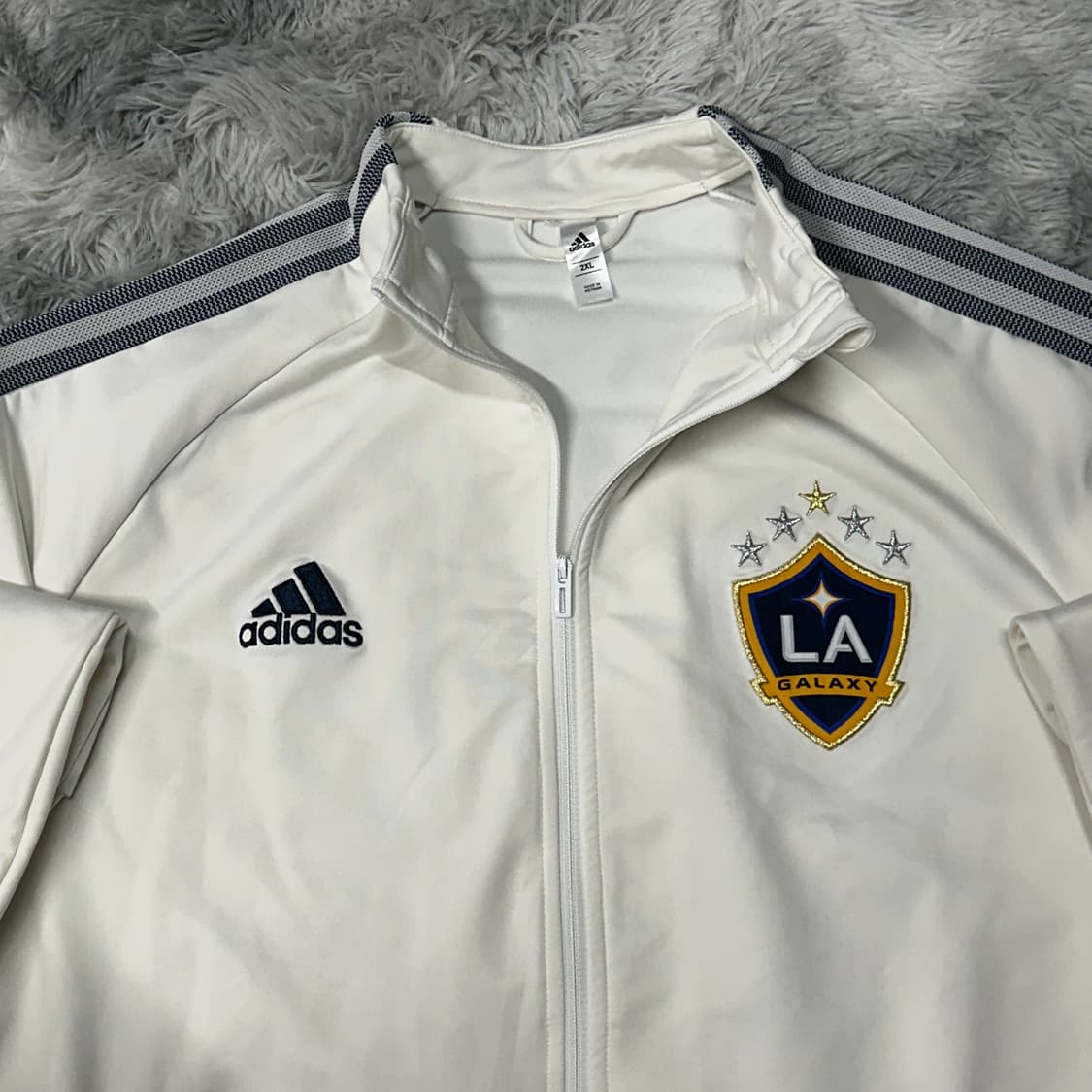 아디다스 LA갤럭시 트랙탑 화이트 XXL 상품이미지2