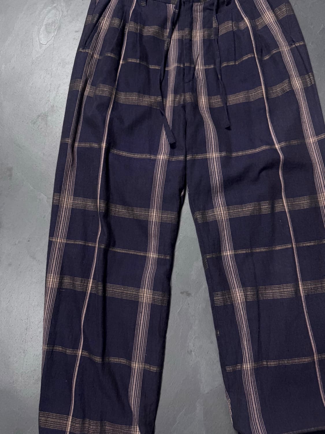 NICENESS ALI Khadi Checked Trousers 상품이미지4