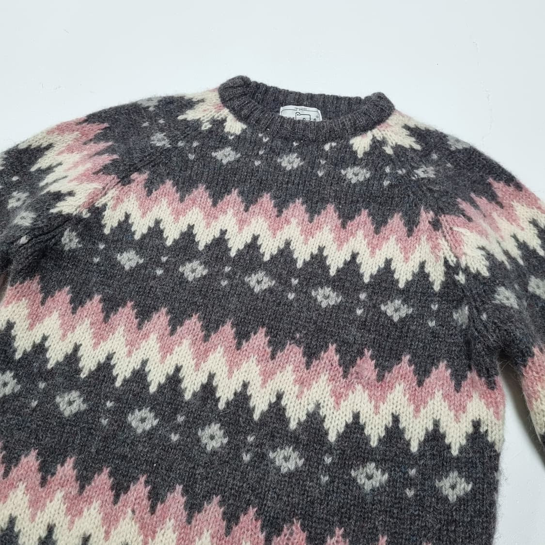 90s Wool Rich 노르딕 스웨터 - M 상품이미지3