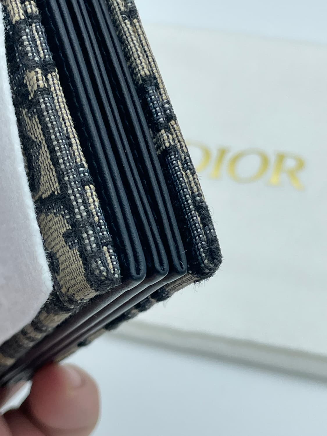 [ 새상품 / 풀구성 ] 디올 오블리크 새들 5포켓 아코디언 지갑 상품이미지7