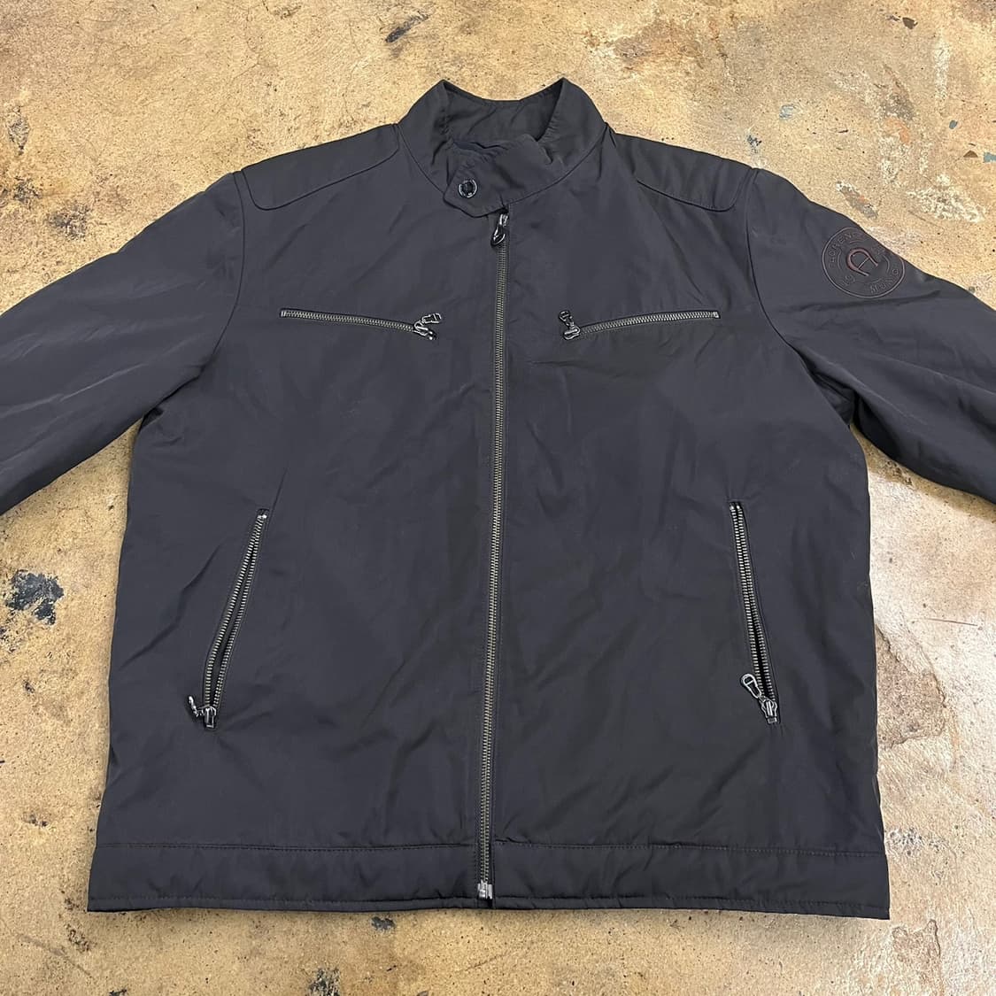 [정품/52] 아이그너 블랙 바이커 자켓 b17 상품이미지3