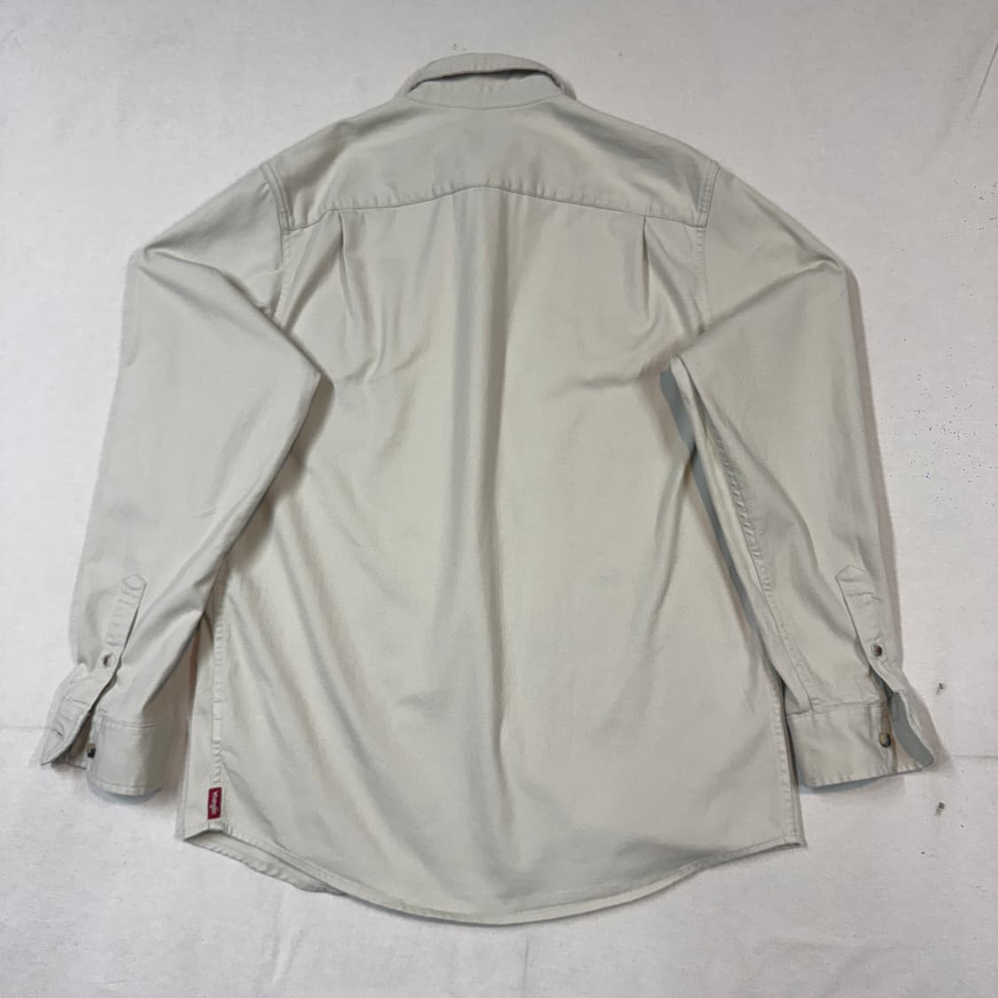 M) Wrangler 랭글러 투포켓 워크웨어 코튼 셔츠 크림 베이지 상품이미지4