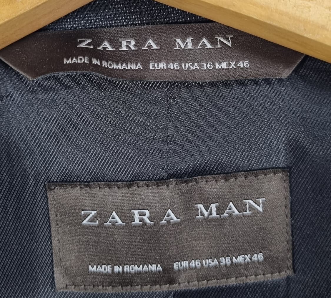 46사이즈) ZARA MAN 자라 맨 블랙 블레이저 정장자켓 상품이미지3