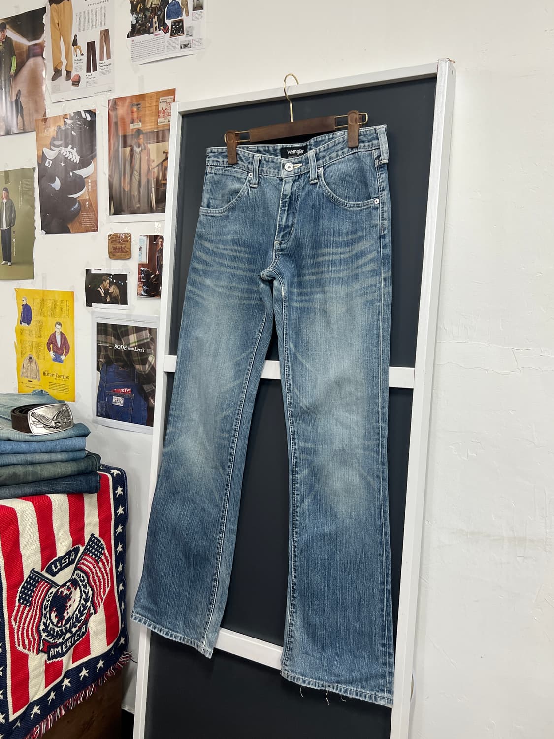 Wrangler 랭글러 부츠컷 나팔핏 연청 데님 팬츠 상품이미지9